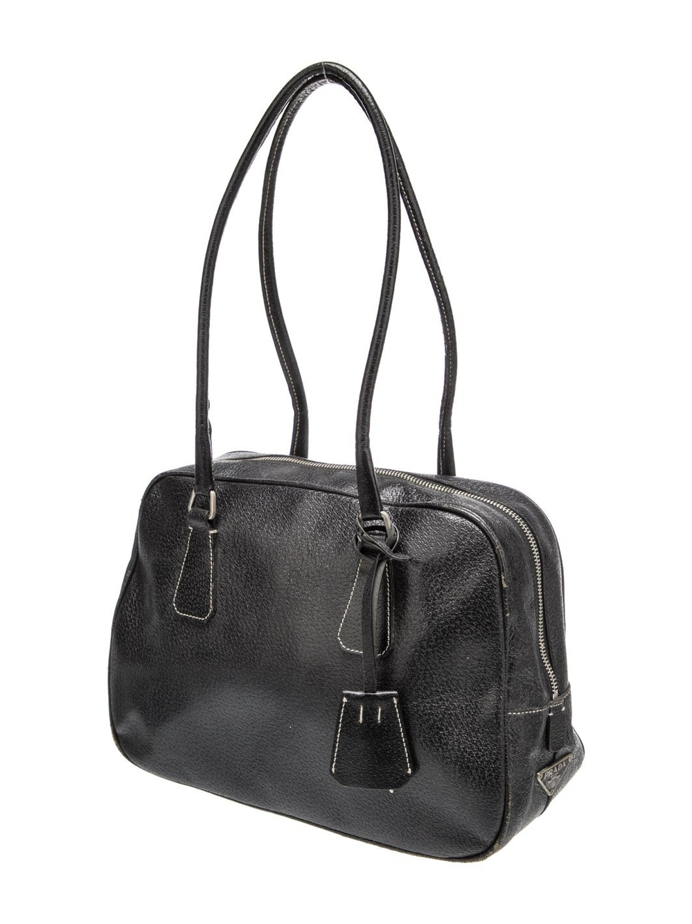 Prada Black Leather Shoulder Bag - Picture 4 of 8